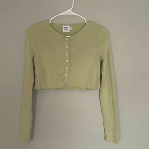 Princess Polly — cropped green sweater
